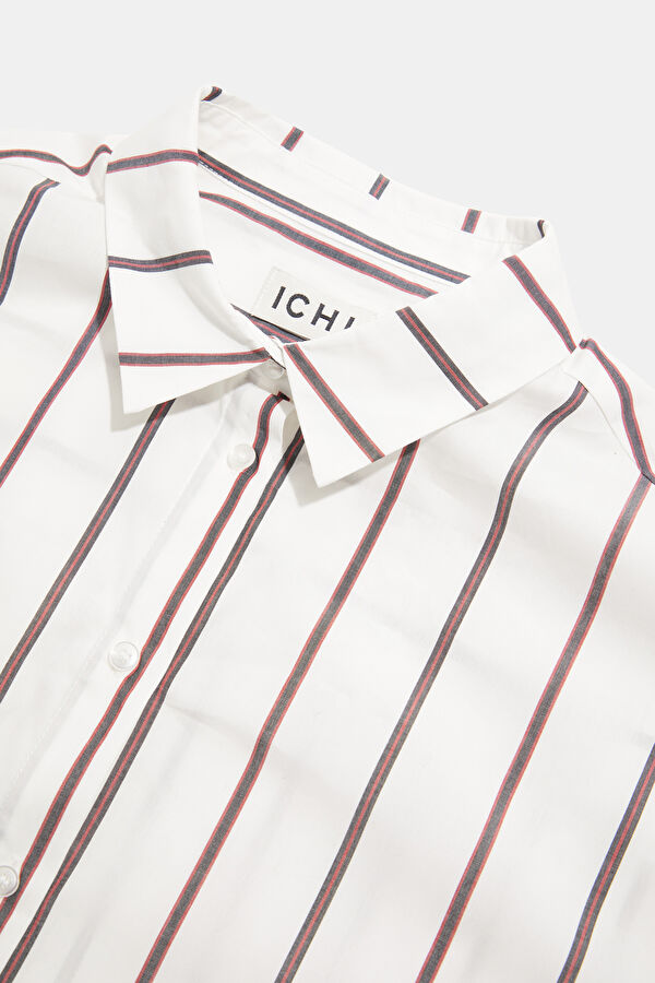 Women's Shirt with White Striped Pattern 3