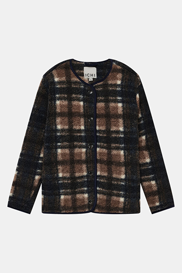 Coffee Buttoned Women's Jacket 4