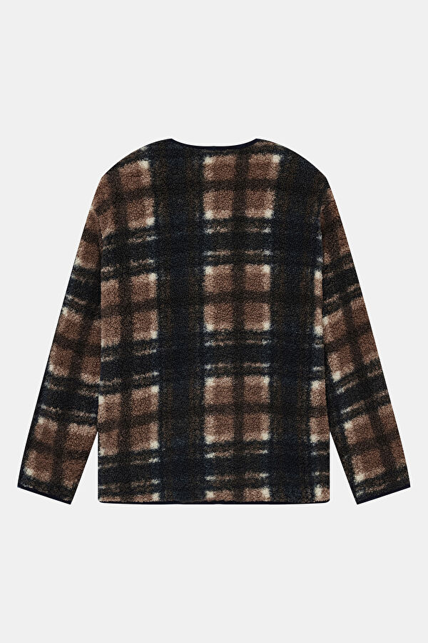 Coffee Buttoned Women's Jacket 5