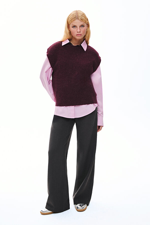 Burgundy Women's Vest 3
