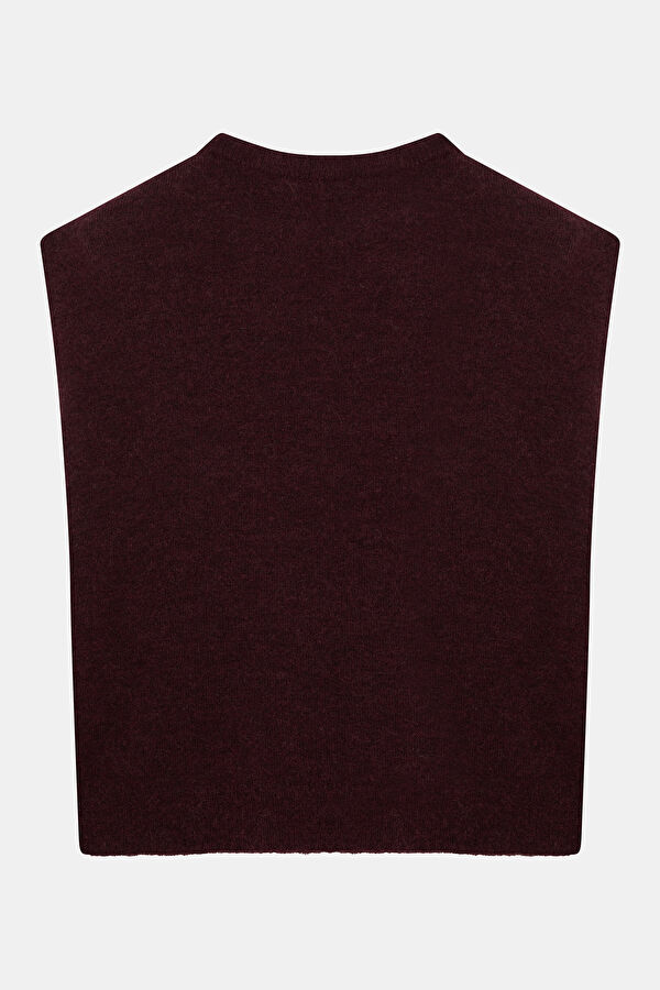 Burgundy Women's Vest 5