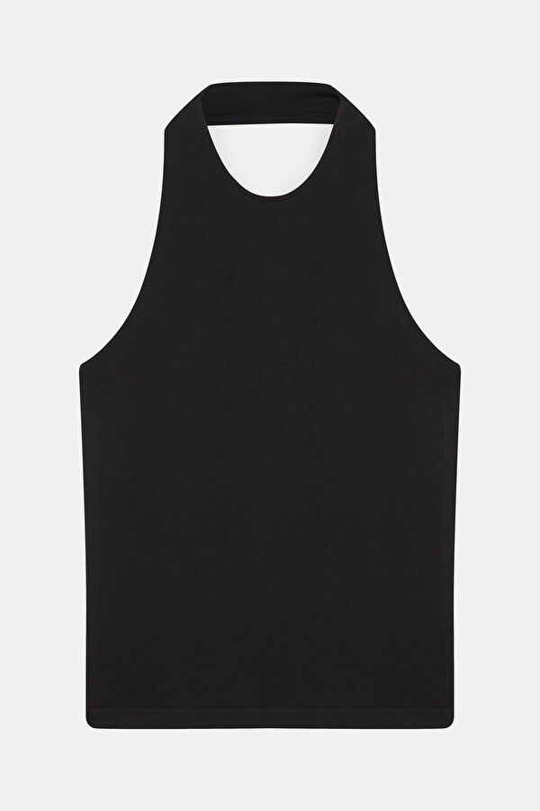 Black Sleeveless Women's Blouse