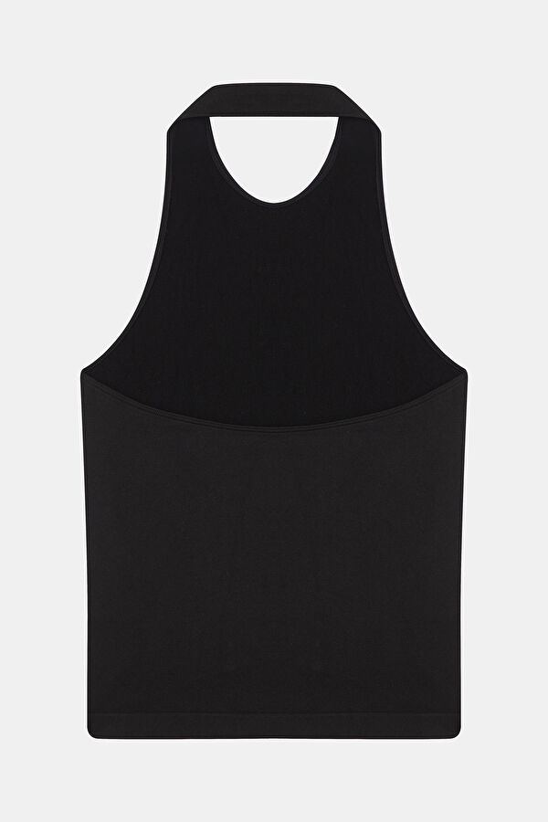 Black Sleeveless Women's Blouse 2