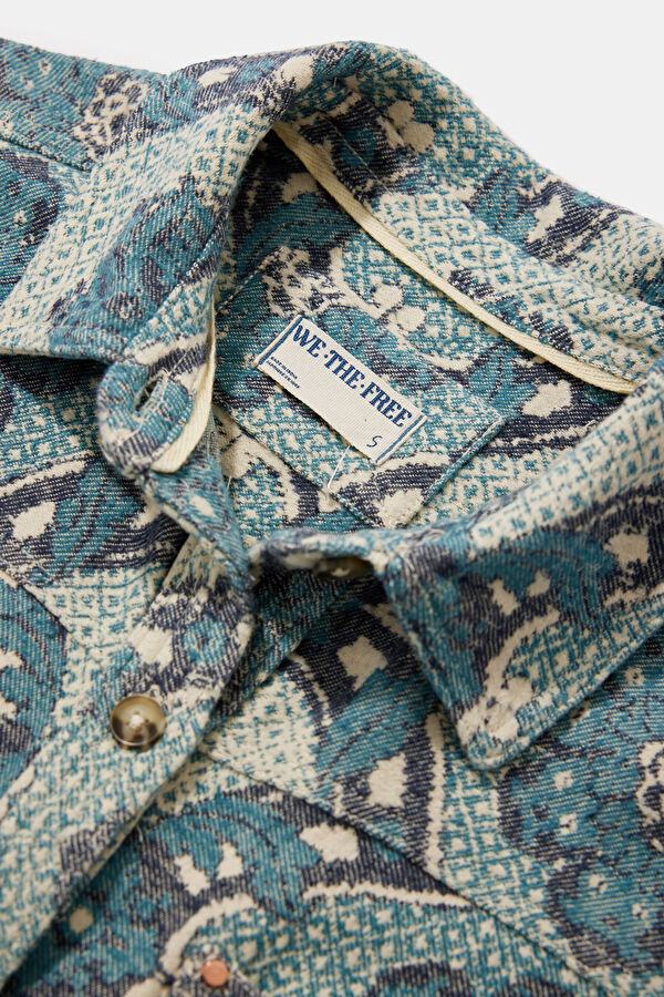 Blue Patterned Women's Cardigan 7
