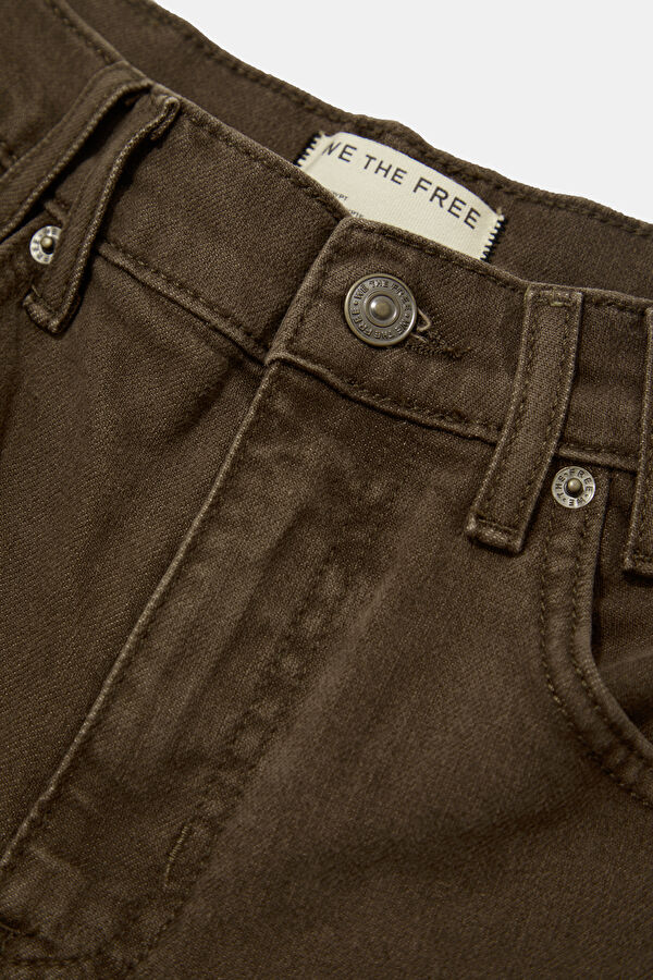 Koyu Kahve Loose Fit Kadın Pantolon 7