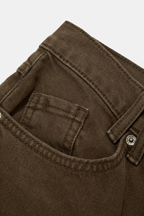 Koyu Kahve Loose Fit Kadın Pantolon 8