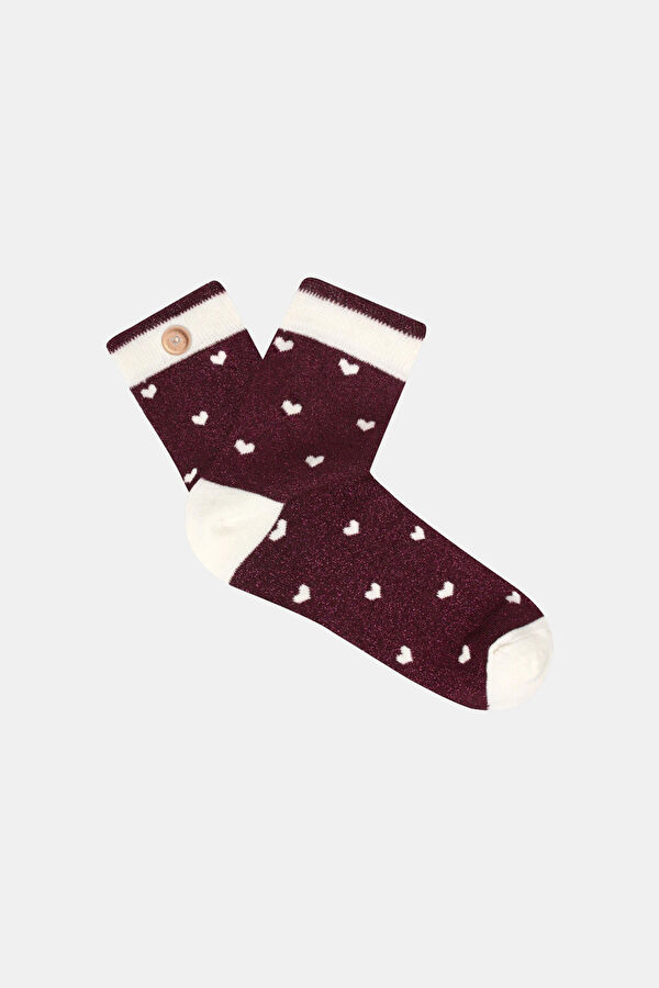 Burgundy Socks
