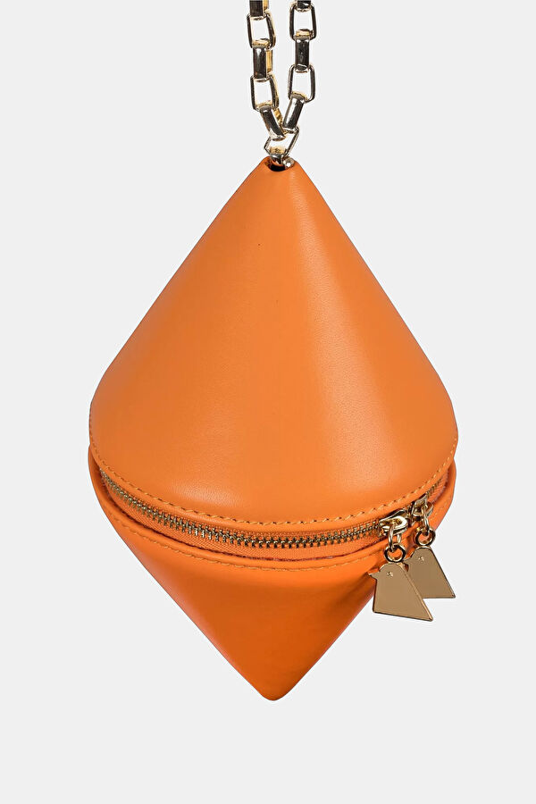 Orange Leather Bag 2