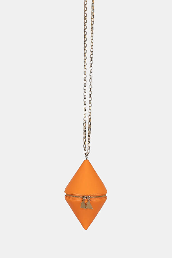 Orange Leather Bag 3