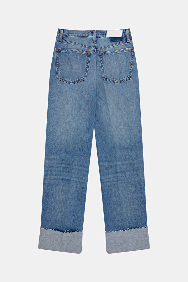Blue Wide Leg Women's Pants 6