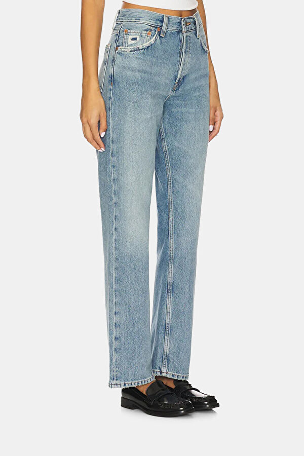 Blue Straight Women's Pants 4