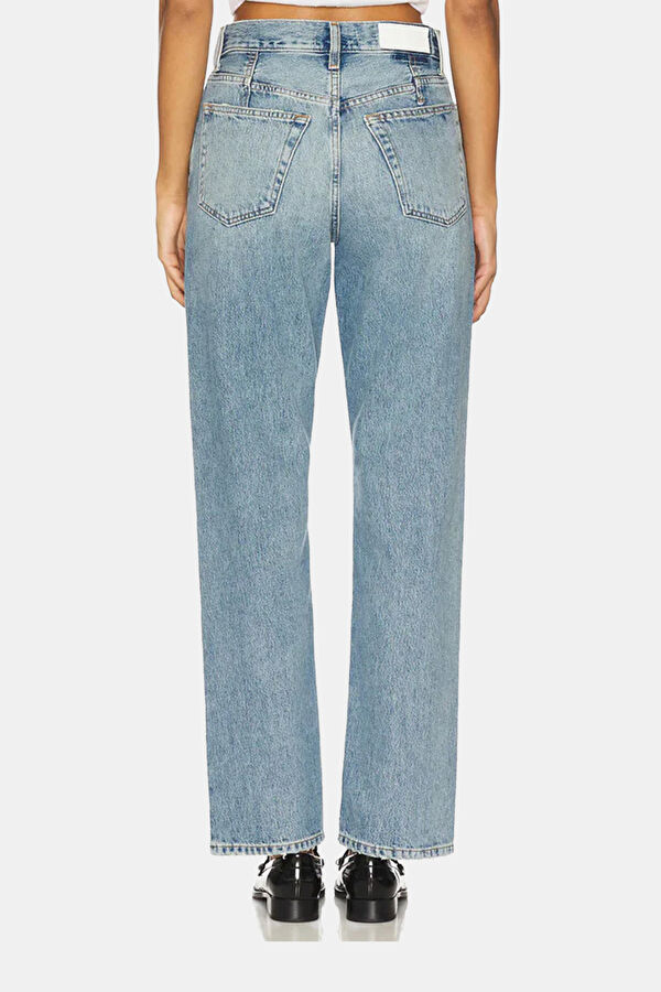 Blue Straight Women's Pants 6