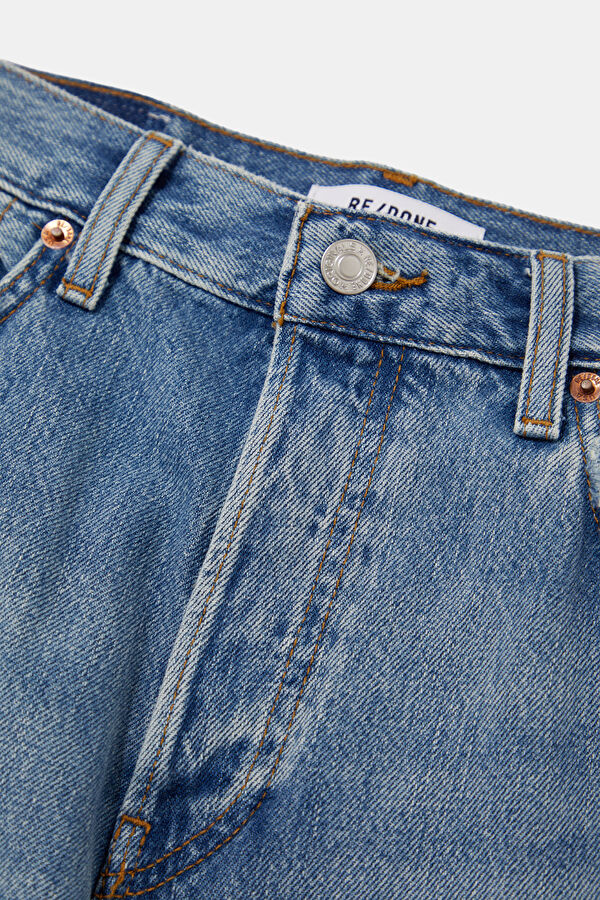 Blue Straight Women's Pants 8