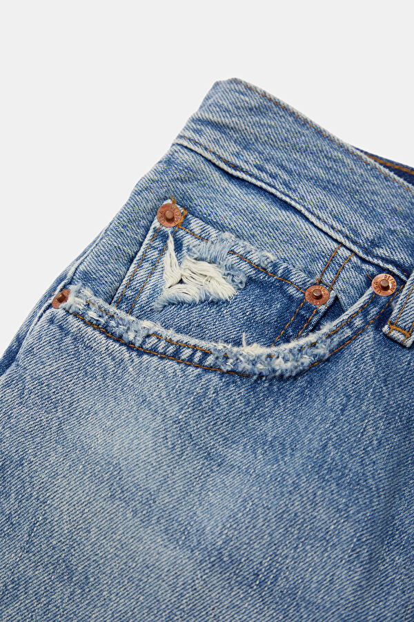 Blue Straight Women's Pants 9