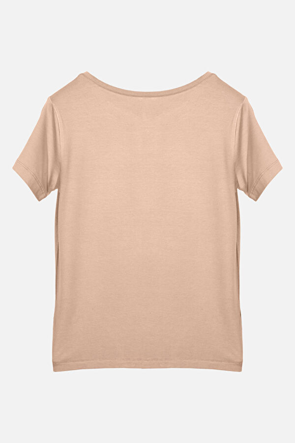 Beige Women's T-Shirt 2