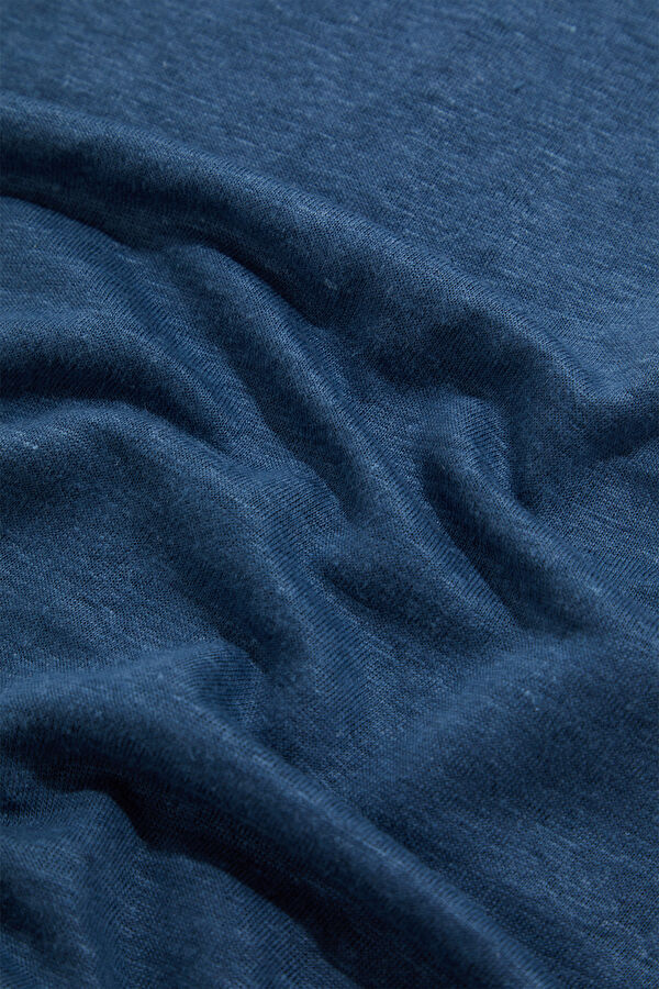 Relax Fit Navy Blue Crew Neck Men's T-Shirt 4
