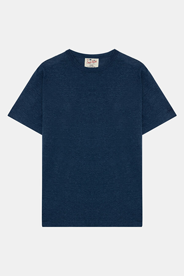 Relax Fit Navy Blue Crew Neck Men's T-Shirt