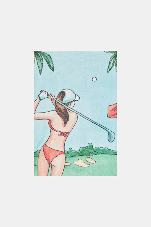 Green Beach Towel