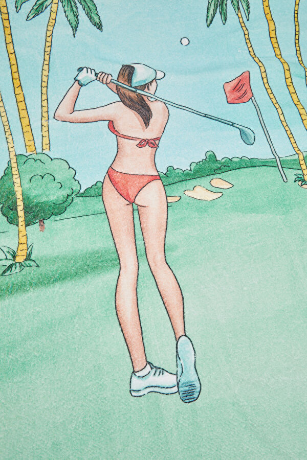Green Beach Towel 3