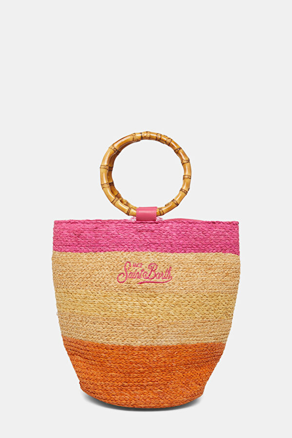 Kartie Orange Striped Bag