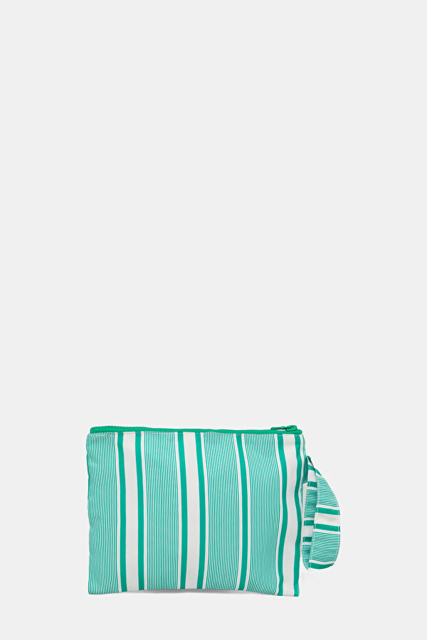 Pareasy Green Striped Pattern Bag 3