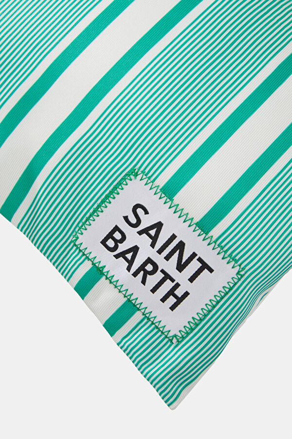Pareasy Green Striped Pattern Bag 4