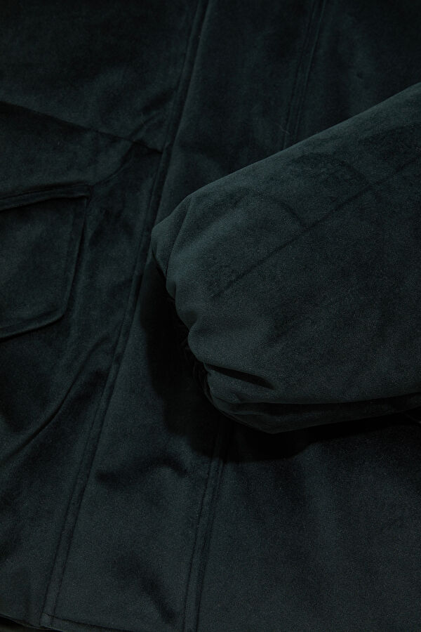 Dark Green Women's Coat 4