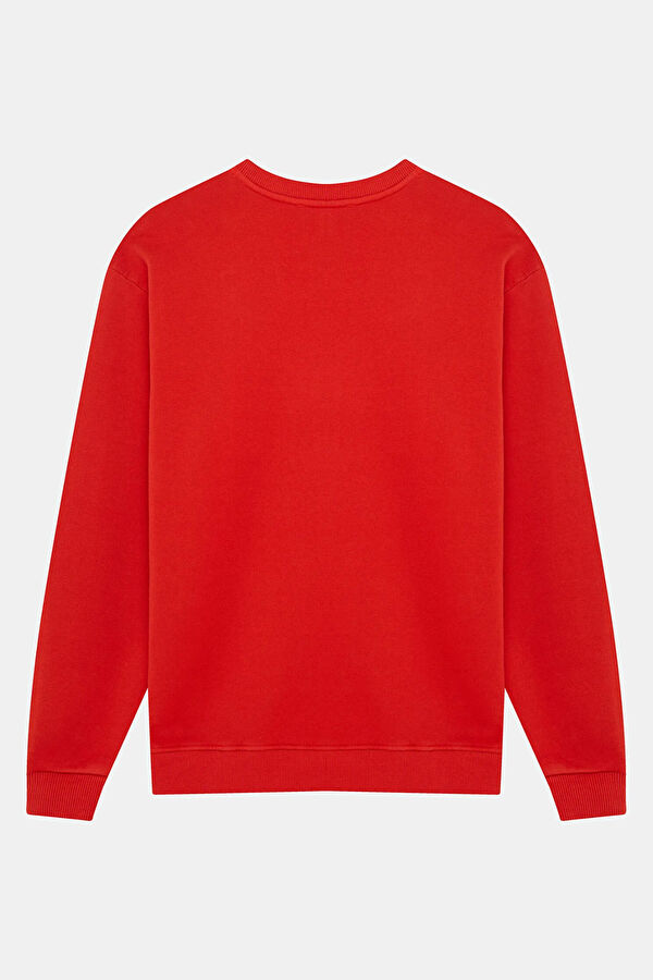 Kiremit Kapuşonlu Erkek Sweatshirt 2