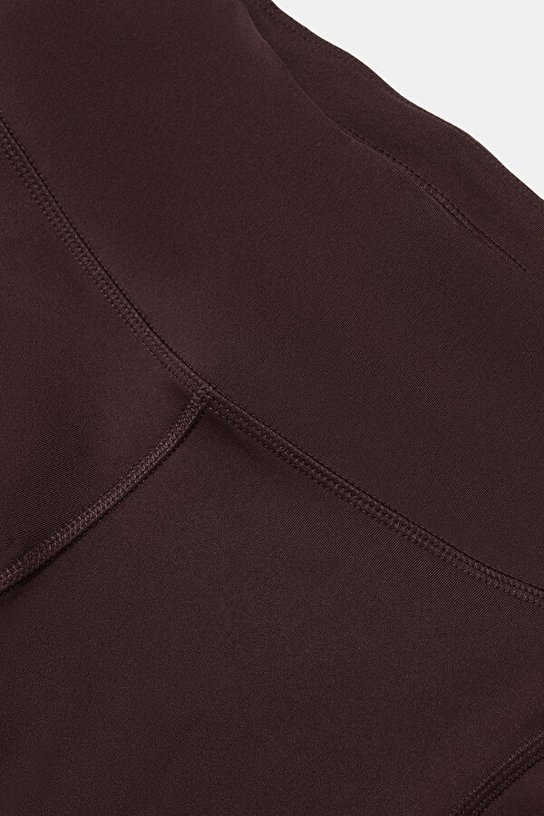 Burgundy Women's Leggings 3