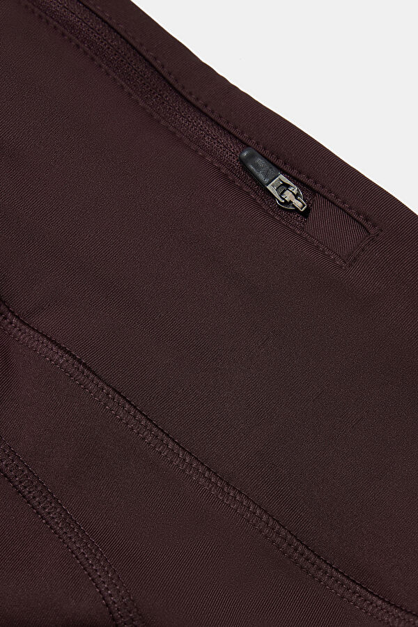 Burgundy Women's Leggings 4