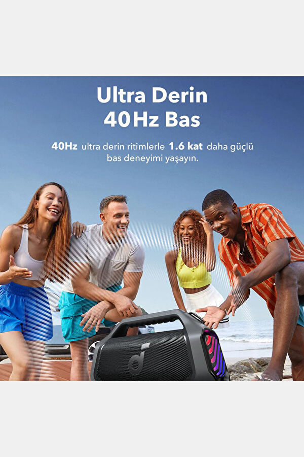 Soundcore Boom 2 Plus Bluetooth Hoparlör - Siyah 2