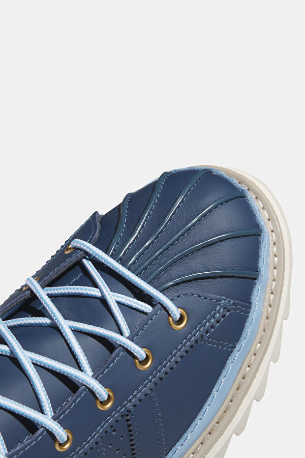 X Edison Chen Clot Pro Model Blue Men's Boots 8