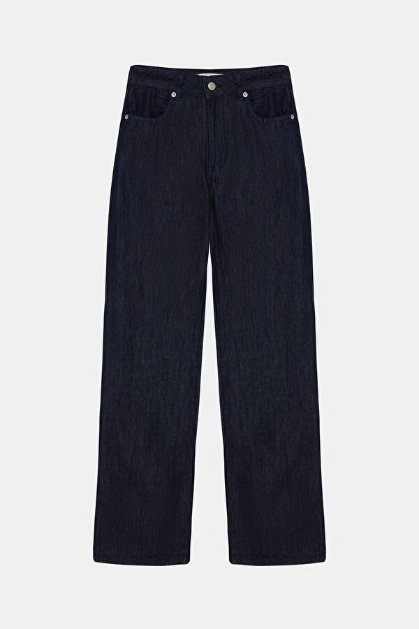 Navy Straight Women's Jeans