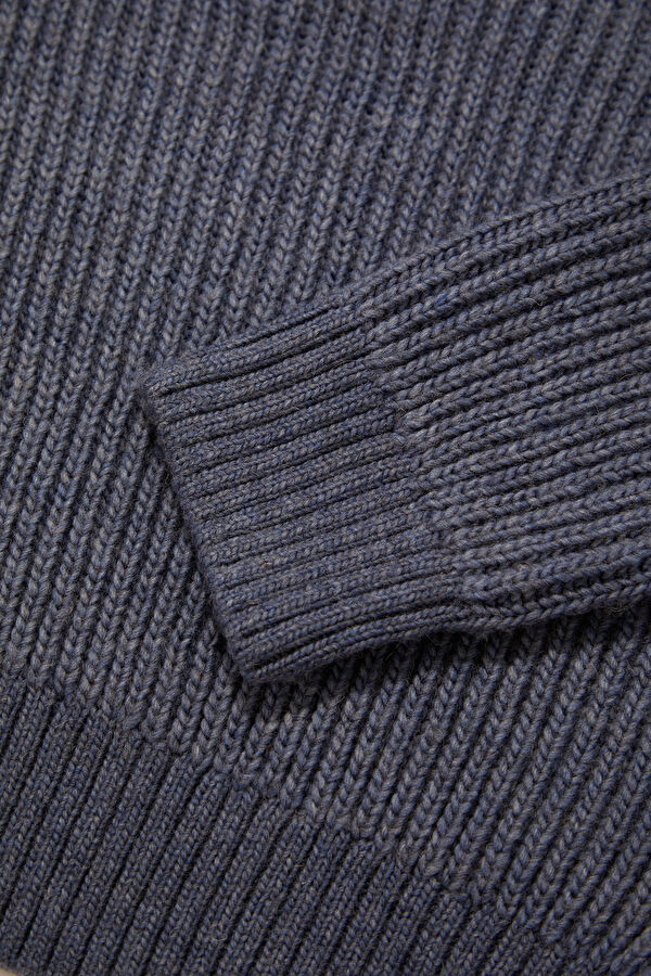 Blue Knit Women's Sweater 4