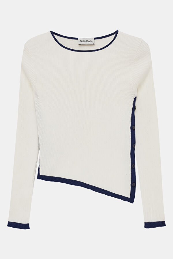 Ecru Long-Sleeve Blouse 4