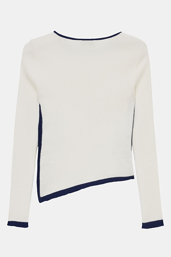 Ecru Long-Sleeve Blouse 5