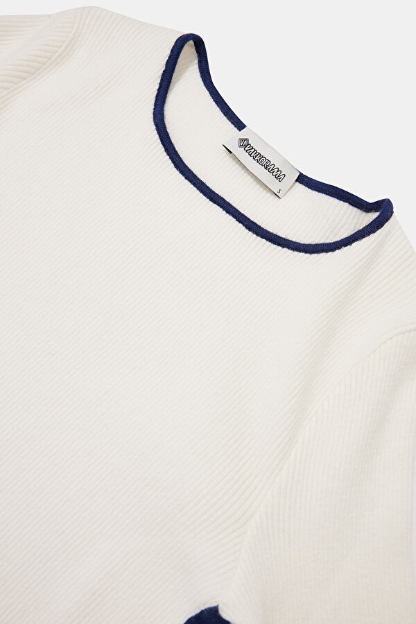 Ecru Long-Sleeve Blouse 6