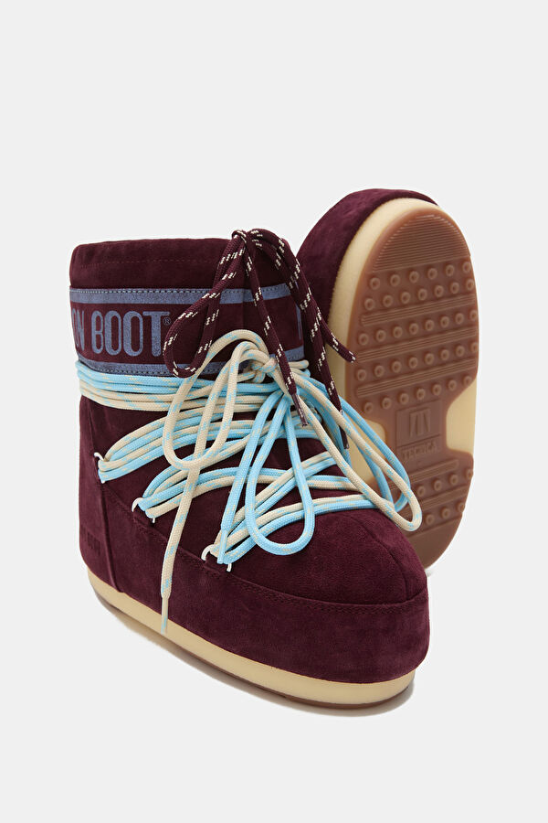 MB Icon Low Suede Laces Burgundy Women's Boots 4
