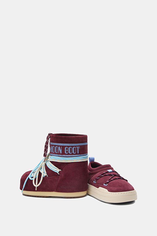 MB Icon Low Suede Laces Burgundy Women's Boots 5