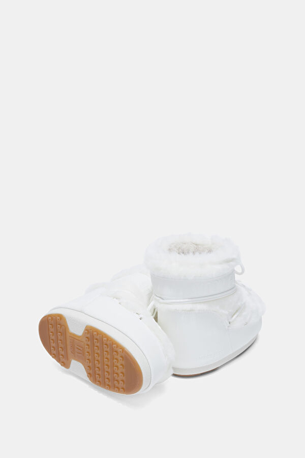 Icon Low Faux Fur White Women's Boots 3