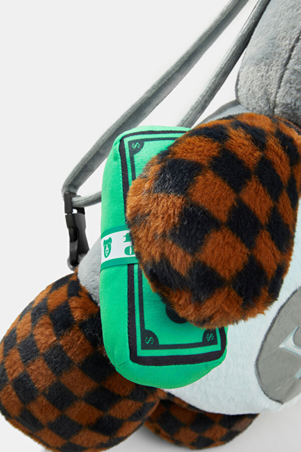Money Bear in Shark Costume Bear Backpac Sırt Çantası 5