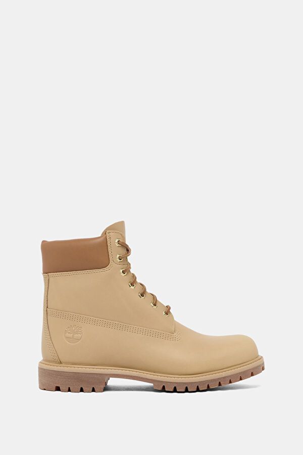 Premium 6-Inch Lace-Up Waterproof Beige Men's Boots