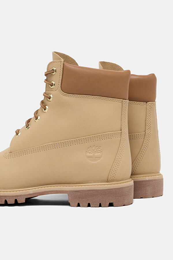 Premium 6-Inch Lace-Up Waterproof Beige Men's Boots 5