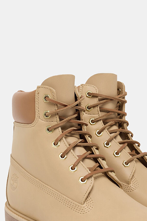 Premium 6-Inch Lace-Up Waterproof Beige Men's Boots 6