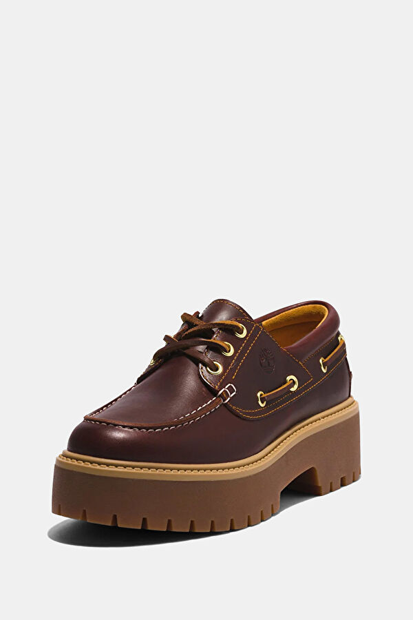 Stone Street 3 Eye Coffee Women's Boat Shoes 4