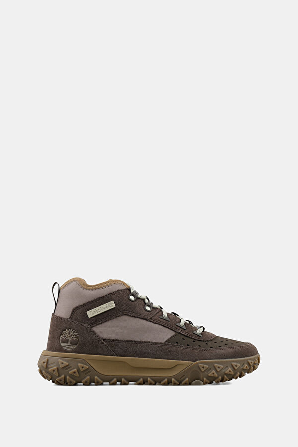 Greenstride Motion 6 Mid Lace Up Dark Brown Men's Sneakers