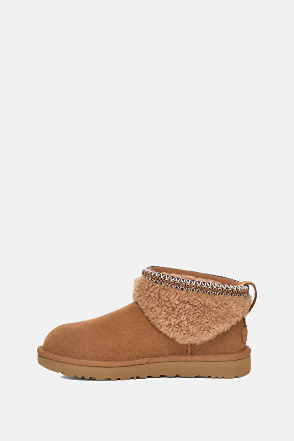 W Classic Ultra Mini Maxi Curly Tan Boots 3