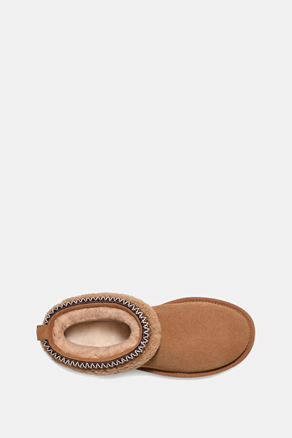 W Classic Ultra Mini Maxi Curly Tan Boots 5