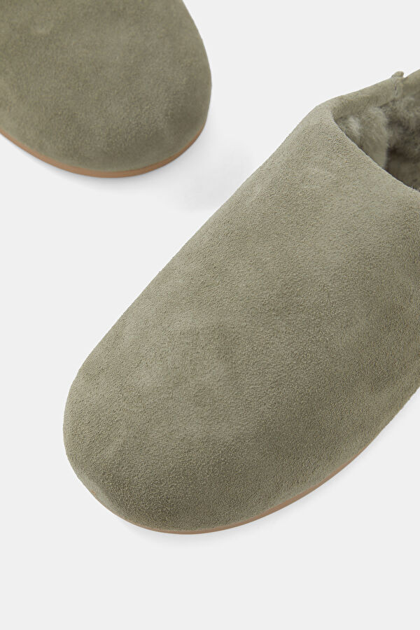 W Elea Slip-On Khaki Women's Slippers 4
