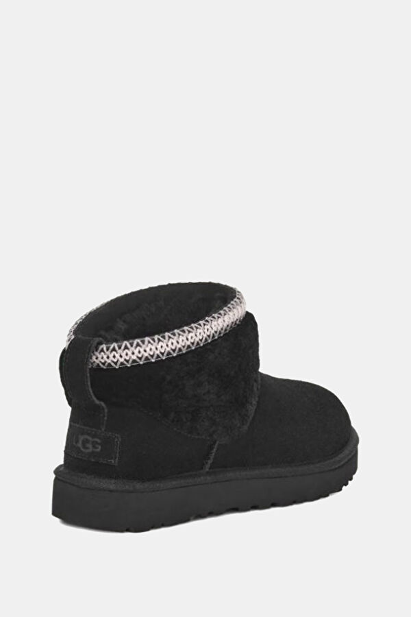 W Classic Ultra Mini Maxi Curly Black Boots 2